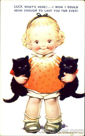Vintage cat clip art