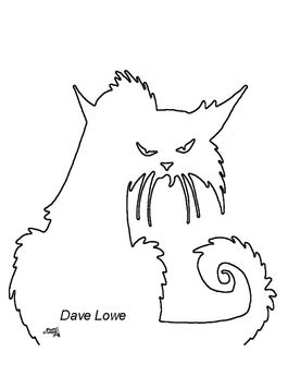 Creep Halloween cat  David Lowe
