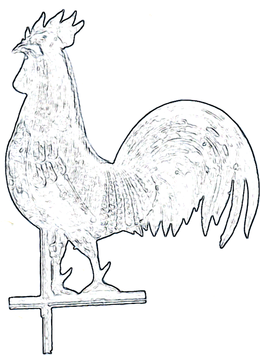 Rooster craft pattern