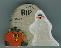 Halloween ghost & grave painting guide