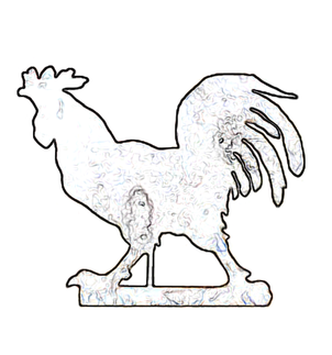 rooster saw pattern