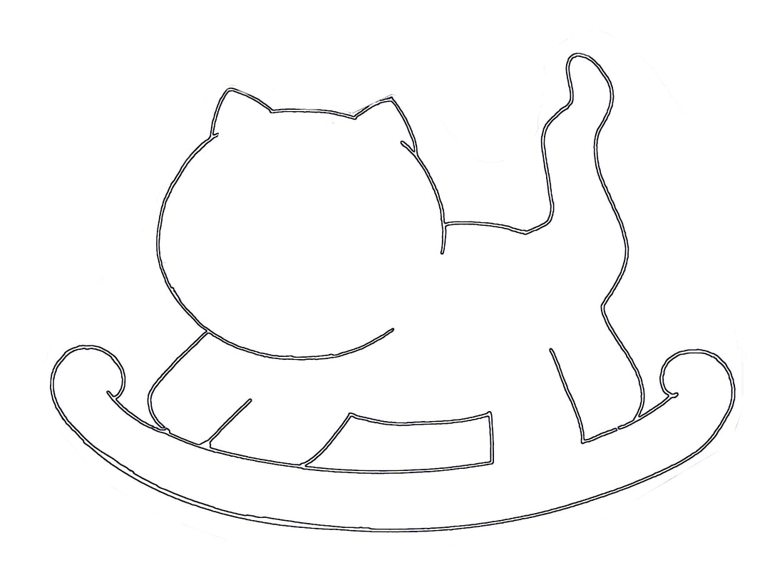 Rocking Cat Craft Pattern