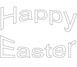 happy easter words pattern