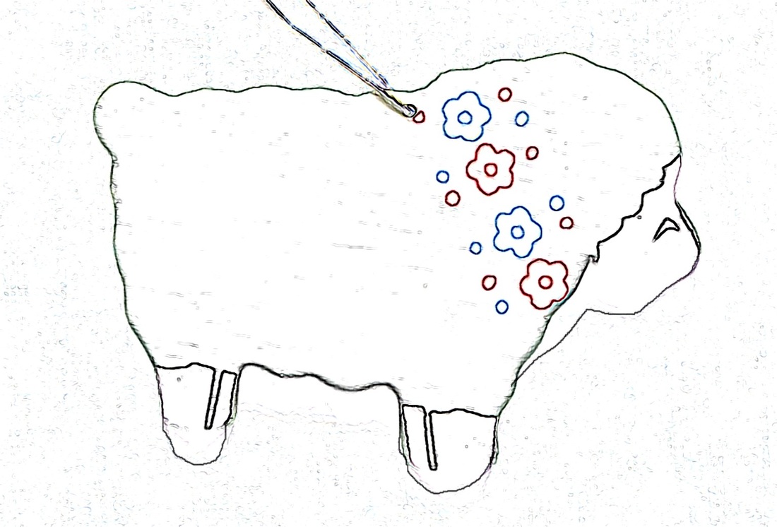 outline of country sheep