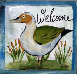 Welcome Duck clip art
