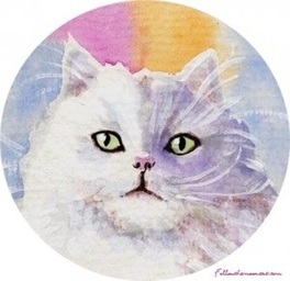 cat clip art for making wood brooch pin