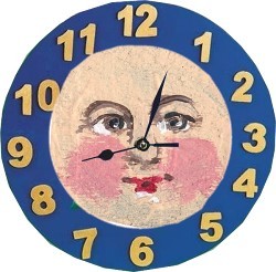 moon face clock project