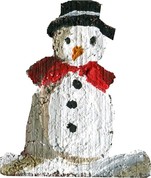 Snowman painting guide