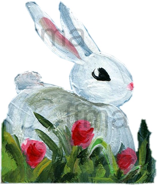 Bunny Rabbit painting guide