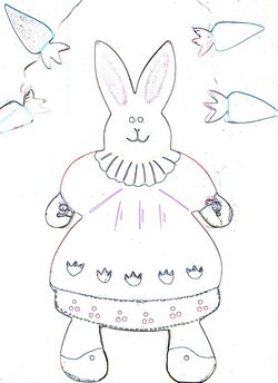 Rabbit craft pattern