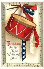 red white and blue clip art