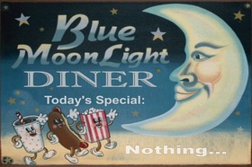 Blue Moon Diner Magnet craft image