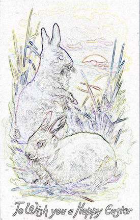 bunny rabbit craft pattern 