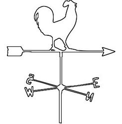 rooster weather vane pattern