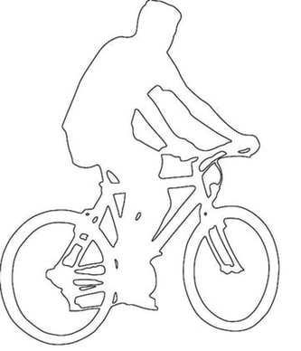 bike riding craft pattern