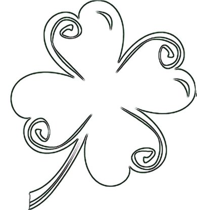 4-leaf clover craft pattern