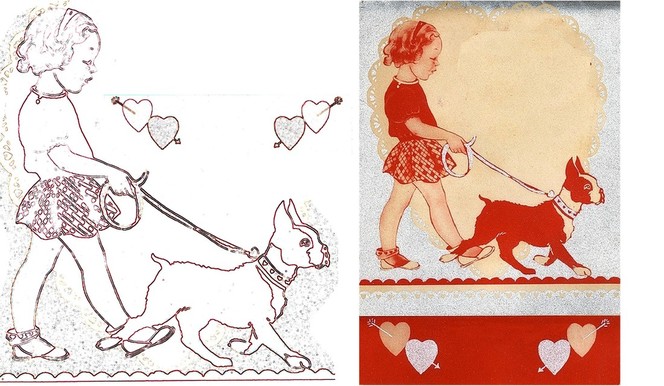 vintage valentine craft pattern