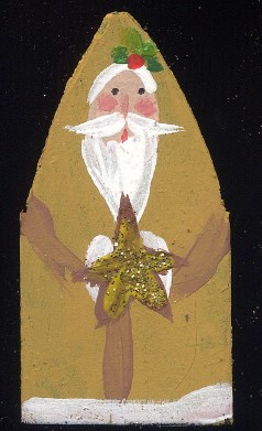 Santa Claus holding star